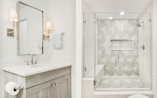 Tile bathroom by TH Builds