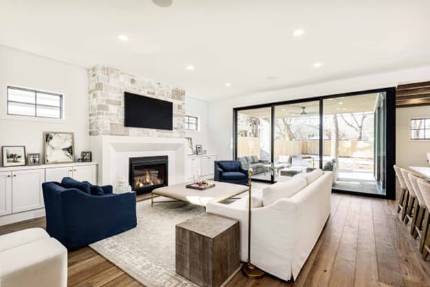 Beautifully finished living room by TH Builds